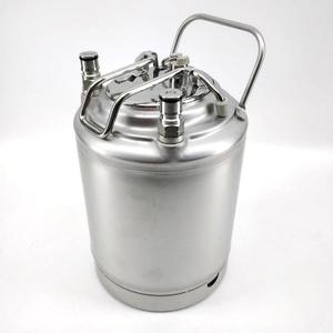 64 oz Ball Lock Mini Keg Growler 1/2 Gallon Keg Corny Keg Ball Lock Keg Soda keg 2L Small Keg Single Metal Handle 304 Stainless Steel Beer Mini Keg for Home Brew