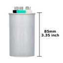 VEXUNGA 45/5 uF 45+5 MFD 370V or 440V Dual Run Start Round A/C Capacitor 45 5 uF 370 440 Volt VAC CBB65B Air Conditioner Capacitors for AC Unit Fan Motor Start or Heat Pump or Condenser Straight Cool