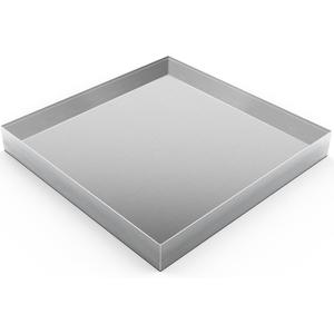 32" x 30" x 3" Washing Machine Drain Pan,Heavy Duty 304 Stainless Steel Material,Surface Brushed Process,Washing Machine Tray with Anti-Slip Bottom pad,Protecting The Floor,Wood Deck,No Hole