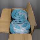 AOFEITE Outdoor Olefin Chair Cushions 22"x22"x5" Set of 4 Waterproof Patio Seat Cushions for Patio Furniture with 4-Level Color Fastness Sofa Pads with Handle DIY Straps for Yard Garden, Turquoise