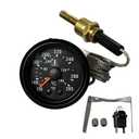 2" 52mm Mechanical Water Temperature Temp Gauge 110-265℉, with Sensor NPT 1/2, 1.8m Wire Length 12V