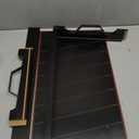 Bamboo Land- Large Wooden Serving Tray with Handle, 20 X 12, Dark Brown, Wooden Tray with Handles, Serving Tray with Handles