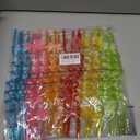 24 Reusable Snowflake Straws for Snowflake Winter Party Supplies Favors Wonderland Frozen Birthday - Christmas Gift with 2 Cleaning Brushes