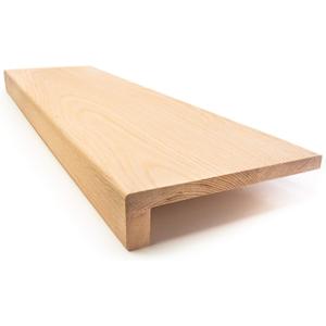 Solid Red Oak Stair Tread with Large (1 3/4") Square Nose Profile (36" x 11 1/2")
