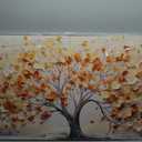 Decorative Painting Orange Leave Tree (24"x48")