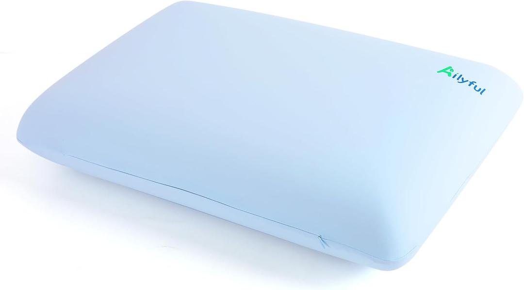 Memory Foam Pillows, Breathable Cooling Pillow, Patented Ergonomic Cervical Pillow for Neck Pain Relief, Soft Bed Pillow for Side, Back and Stomach Sleepers