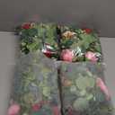 TOCHGREEN 4 Pack Artificial Eucalyptus Flower Garland with Red and Pink Roses, Fake Rose Flower Greenery Garland Floral Vines for Wedding Home Party Table Runner Decor (Red Pink, 4PCS)