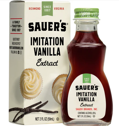 Sauer's Imitation Vanilla Extract 2oz (59 mL)