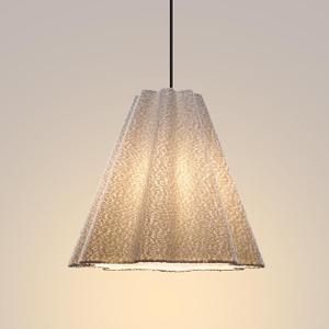 Modern Chandelier, 16" Textured Sofa Fabric Pendant Light for Dining Room, Kitchen, Bedroom, Living Room, Entryway, Soft Ambient Lighting