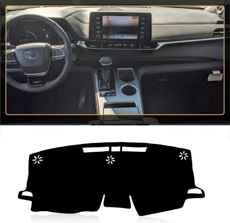 Dashboard Dash Board Cover Mat Carpet Compatible Sunshield Cover Dashboard Mat Protector for 2021-2023 Toyota Sienna