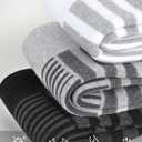 Airacker Athletic Running Ankle Cotton Socks, Low Cut Cushioned functional Anti-Blister Tab Sports Socks for Men Women 6pairs, M Size