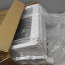 Clear Acrylic Dog Playpen Indoor, Puppy Cat Small Pet Play Pen, Pet Cat Playpen for Rabbits, Dog Fence Crate Kennel Whelping Cage (24", White, 10 Panels)