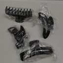 5PCS Large Claw Hair Clips for Thick Hair Big Banana Hair Clips for Women Nonslip Strong Hold Hair Claw Clip (Matte Black)