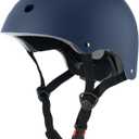 Kids Bike Helmet, Adjustable and Multi-Sport, from Toddler to Youth, 3 Sizes (Small: 18.9" - 21.3", Navy)