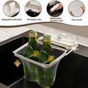 2 Pack Suction Cup Sink Strainer with Net, Suction Cup Sink Strainer Mesh Bags, Sink Strainer Basket for Food Waste Suction Cup, Suction Cup Sink Strainer With Mesh Bag Drainer Basket, 200 Pack Net