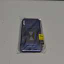 DEERLAMN Case for iPhone 15 with Slide Camera Cover + Screen Protector (2 Packs), Rotated Ring Kickstand Military Grade Shockproof Protective Cover-Navy Blue