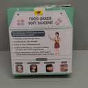 Neddie Silicone Banneton Bread Proofing Baskets, 9 Inch Round & 10 Inch Oval Foldable Sourdough Baking Basket, Complete Set for Bread Making With Essential Tools, Easy to Clean and Storage (Green)