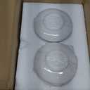 LETAOTAO Cappuccino Cups with Saucers, 7 oz Porcelain Double Espresso Cups Set, Ceramic Turkish Coffee Cups with Gold Trim, Tea Cups Set of 6, Cafe Cups for Latte, Mocha, Au Lait, White