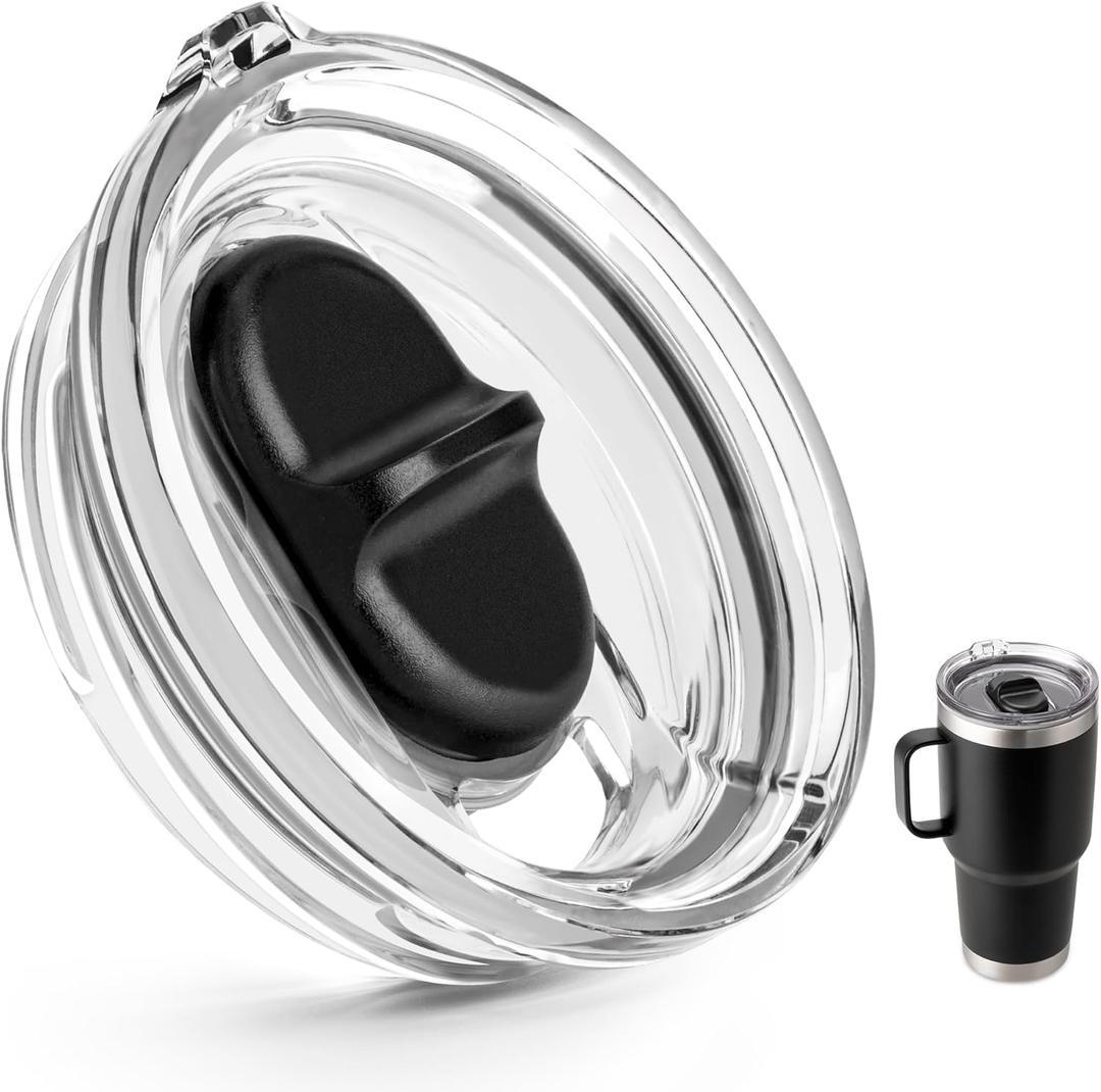 30 oz Replacement Screw Top Lid for YETI TraveI Mug with Threads Only, Spill Proof Stronghold Lid for YETI Threaded Travel Mug(1 Pack)