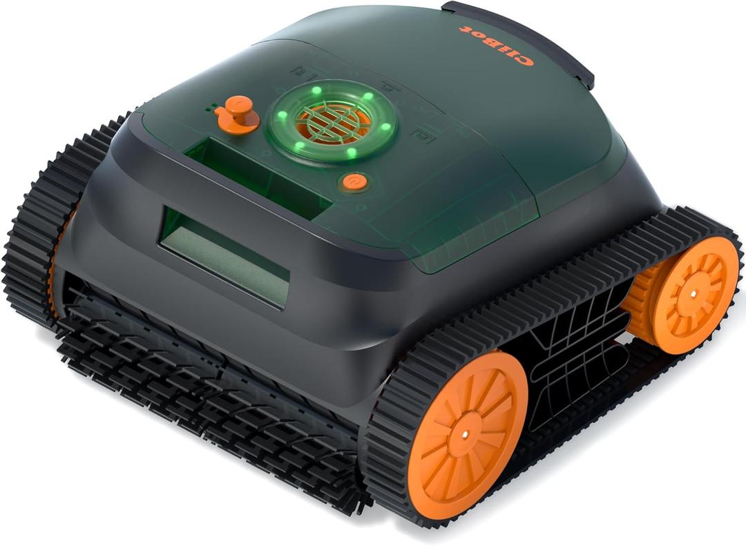 Cordless Pool Vacuum for Inground Pools with 210 Mins Runtime, Wall Climbing and Waterline Cleaning Function, Smart Navigation, Robotic Pool Cleaners for Inground Pools Cleaning (Green)