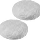 PATIKIL Stool Covers Round, 2 Pcs Elastic Bar Stool Covers Washable Stool Cushion Slipcover Stretchy Bar Chair Seat Cover for 11-14 Inch Chair, Grey