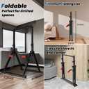 DOBESTS Power Tower Pull Up Bar Free Standing, Adjustable Foldable Pull Up Station, Home Gym Strength Training Equipment 700LBS