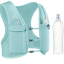 Zelvot Running Vest for Women Men, USA Original Patent, Adjustable Chest Straps Running Hydration Vest with 500ml Soft Flask, Lightweight Reflective Hydration Backpack for Marathon