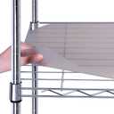 BRIAN & DANY Wire Shelf Liner 13.4" x 23.2", Heavy Duty Shelf Liners for Wire Shelving, Waterproof Protector Mats, Set of 5, Charcoal