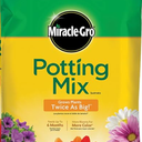 Miracle-Gro Potting Mix - For Container Plants, Flowers, Vegetables, Shrubs, Annuals, Perennials, Potting Soil Mix, Feeds up to 6 Months, 16 qt (EXP 09/21/35)