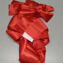 gisgfim Christmas Cabinet Big Bows Large Door Lace Christmas Tree Bow Ribbon Red Bow Holiday Decorations Christmas Front Door Party Supplies