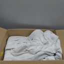 Blackout Linen Curtains 108 Inches Long 60 Inch Wide for Living Room Bedroom Pinch Pleated Back Tab Thermal Insulated 100% Black Out 2 Layer Window Drapes for Sliding Door Beige White 60x108 1 Panel