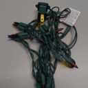 Novelty Lights 8.5 Feet 20 Bulb Multicolor Mini Light String on Green Wire, Non-Connectable Incandescent Fairy Lights for Bottles and Crafts, 4" Bulb Spacing, 24" Lead, Stackable Fused Plug