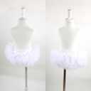 HOOLCHEAN Baby Girl Tutu Skirt Soft Fluffy 4-Layer Tulle Skort with Cotton Diaper Cover for Infant Toddler (White), 6-12 Months