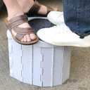 Trendy Retail® Folding Toilet Commode Toilet Seat Toilet Bowl Chamber Pot Outdoor Supplies Gary