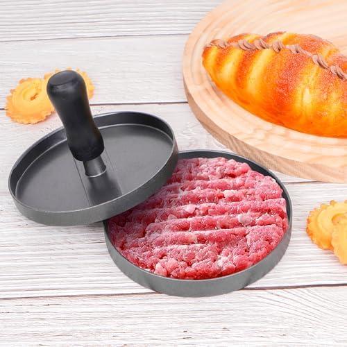 Hamburger Press Patty Maker, Stainless Steel Hamburger Patty Press Mold, Non-Stick Burger Mold for Grill Griddle BBQ Barbecue