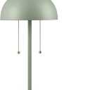GLOBE Novogratz x Electric 65850 Haydel 21" 2-Light Table Lamp, Sage Green, Double On/Off Pull Chain (Haydel (Sage Green))