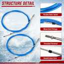 Nakkaa 2PCS 13FT 33C Throttle Shift Control Cable Blue