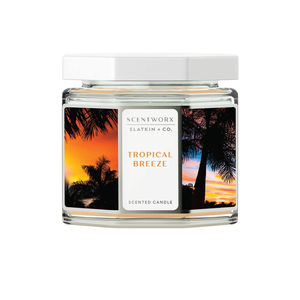 Scentworx 14.5 oz Tropical Breeze 3-Wick Jar Candle by Slatkin & Co
