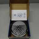 High Pressure Shower Head - Anti-Clogging Silicone Nozzles - 2.5 GPM Removable Restrictor - Easy to Clean Adjustable Replacement - easy to install with Plumbers Tape - 6 inch - Classic Chrome Finish