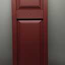 Builders Edge 14.75 in. W x 59 in. H Builders Edge, Standard Two Equal Panels, Raised Panel Shutters, Includes Matching Installation Spikes (Per Pair), 078 - Wineberry