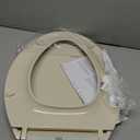 KOHLER 4636-RL-47 Cachet ReadyLatch Elongated Toilet Seat Slow Close, Soft Close Toilet Seat Quiet Lid, Contoured Grip-Tight Bumpers Installation Hardware, Apartment Essentials. Almond