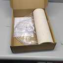 Beige Linen Tall Drum Lampshade, 10" Top x 10" Bottom x 13" High Lamp Shade, Lamp Shade Replacement for Table and Floor Lamps, Pendant Light, Handcrafted Lampshade, Easy Assembly