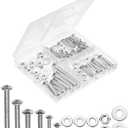 Mr. Pen- 226 pc Nuts, Bolts & Washer Assortment Kit (Silver)