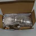 BESTTEN Keyed Entry Door Knob with Lock, Interior and Exterior Door Lock, Standard Ball, Satin Nickel