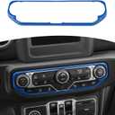 RT-TCZ for Wrangler JL Center Dash AC Switch Cover Trim Frame Blue for Jeep Wrangler JL JLU Gladiator JT 2018-2023 Blue Interior Accessories
