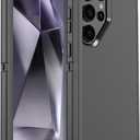 for Samsung Galaxy S24 Ultra Case,Shockproof Dropproof Dustproof Galaxy S24 Ultra Case,Heavy Duty Protection Samsung S24 Ultra Case 6.8 Inch (Black)