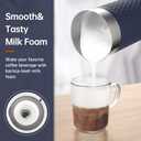 SIMPLETASTE Milk Frother, 4-in-1 Electric Milk Steamer, Automatic Warm and Cold Foam Maker and Milk Warmer for Latte, Cappuccinos, Macchiato (Blue)