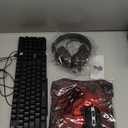 Gaming Keyboard and Mouse and Mouse pad and Gaming Headset, Wired LED RGB Backlight Bundle for PC Gamers and Xbox and PS4 Users - 4 in 1 Edition Hornet RX-250 (Black)