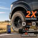 OlarHike Cordless Tire Inflator Portable Air Compressor, 150PSI Dual Power - 6000mAh & 12V DC, Air Pump for Car Tires, Motorcycle, Bicycle, Electric Pump with LED Light & Digital Pressure Gauge