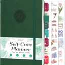 2 x GoGirl Self-care Journal  Daily Mental Health Notebook with Mood & Wellness Trackers  Personal Development, Meditation & Reflection Journal for Women  Hardcover, Lasts 3 Months (Forest Green) (Compact (5.3" x 7.7"))